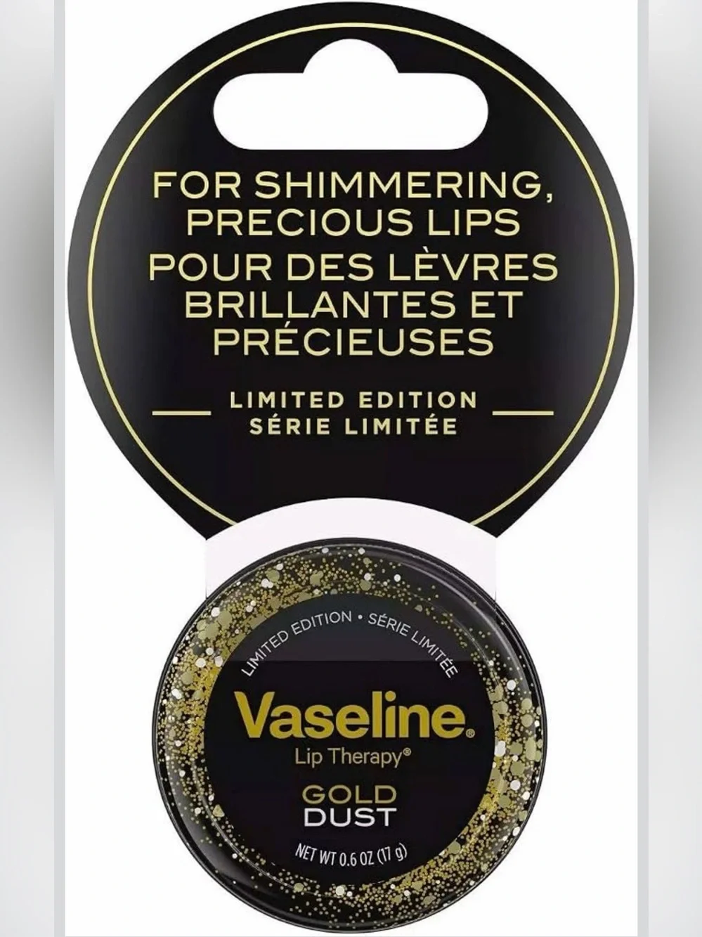 Vaseline Lip Therapy Limited Edition - Shimmering precious lips Gold Dust NWT